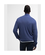 Men's Barbour Pique Interlock Half Zip Sweatshirt - Oceana