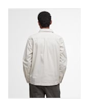 Men's Barbour Glendale Zip Through Cotton Overshirt - Mist