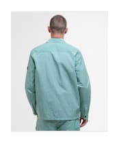 Men's Barbour International Inline Overshirt - Granite Green