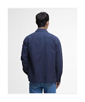 Men's Barbour International Kenneth Garment Dye Overshirt - Navy