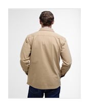 Men's Barbour Lingfield Canvas Overshirt - Dark Stone