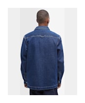 Men's Barbour Denim Grindle Overshirt - Indigo