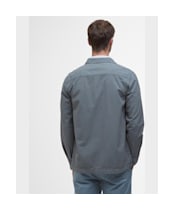 Men's Barbour Callercove Seersucker Overshirt - Vintage Teal
