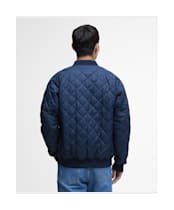 Men's Barbour International Harfell Quilted Jacket - Navy