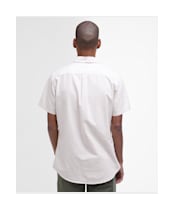 Men's Barbour Oxtown Short Sleeve Tailored Shirt - Oatmeal