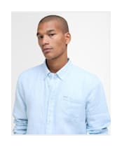 Men's Barbour Linton Tailored Shirt - Ocean Sky