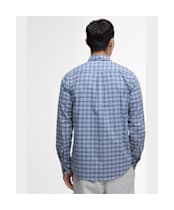 Men's Barbour International Hawks Check Oxford Shirt - Washed Blue