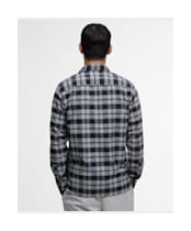 Men's Barbour International Dexter Check Oxford Shirt - Black