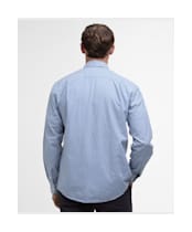 Men's Barbour Finwell Gingham Tailored Fit Shirt - Sky