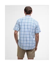Men's Barbour Glover S/S Linen Blend Regular Fit  Shirt - Navy