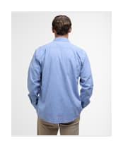Men's Barbour Nelson Linen Blend Regular Fit Shirt - Blue