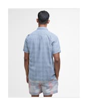 Men's Barbour Hartland Linen Blend Summer Fit Shirt - Navy