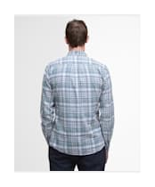 Men's Barbour Bridport Linen Blend Tailored Fit Shirt - Blue