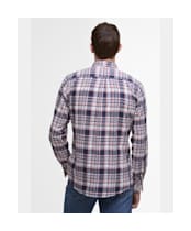 Men's Barbour Bridport Linen Blend Tailored Fit Shirt - Navy