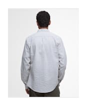 Men's Barbour Cresswell Seersucker Tailored Fit Shirt - Stone