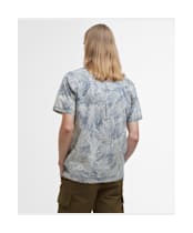 Men's Barbour Falmouth Printed Summer Fit Shirt - Oatmeal