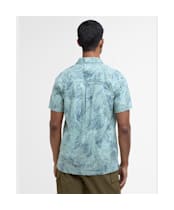 Men's Barbour Falmouth Printed Summer Fit Shirt - Pale Apple