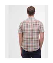 Men's Barbour Hillway Madras Summer Fit Shirt - Washed Stone