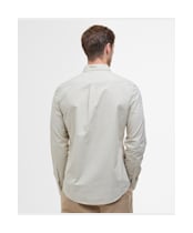 Men's Barbour Garment Dyed Poplin Tailored Fit Shirt - Oatmeal