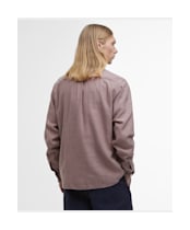 Men's Barbour Garment Dyed Angelo Relaxed Fit Shirt - Burnt Heather