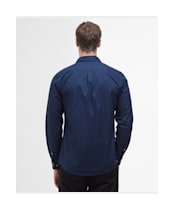 Men's Barbour Irvine Textured Tailored Shirt - Navy