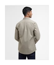 Men's Barbour Irvine Textured Tailored Shirt - Washed Stone