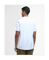 Men's Barbour Irvine Textured Short Sleeve Regular Fit Shirt - White