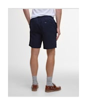 Men's Barbour Cotton Linen Relaxed Shorts - Navy