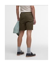 Men's Barbour Washed Oxford Relaxed Shorts - Uniform Green