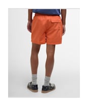 Men's Barbour Staple Logo 5' Swim Shorts - Horizon Orange