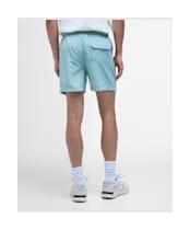 Men's Barbour International Large Logo Swim Shorts - Granite Green