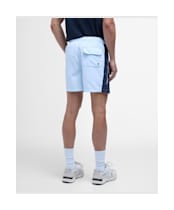 Men's Barbour International Panel  Logo Swim Short - Ice Water