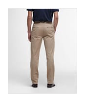 Men's Barbour Washed Stretch Twill Tailored Fit Trouser - Washed Stone