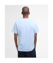 Men's Barbour Logo Tee - Ocean Sky