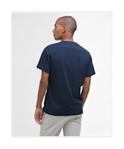 Men's Barbour Kilnwick Short Sleeve Cotton T-Shirt - Navy