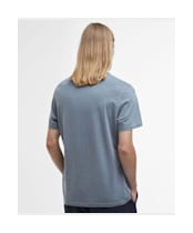 Men's Barbour Hickling Short Sleeve Cotton T-Shirt - Washed Gunmetal