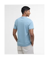 Men's Barbour Thurford Short Sleeve Cotton T-Shirt - Lead
