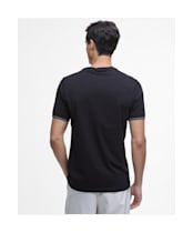 Men's Barbour International Philip Tipped Cuff Cotton T-Shirt - New Black