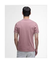 Men's Barbour International Philip Tipped Cuff Cotton T-Shirt - Vintage Pink