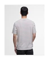 Men's Barbour International Bernie Stripe Cotton T-Shirt - Whisper White 2