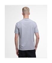 Men's Barbour International Central Logo Tipped T-Shirt - Pale Slate