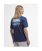 Men's Barbour Perham Relaxed Fit Graphic T-Shirt - Indigo