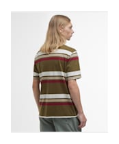 Men's Barbour Golborne Stripe Relaxed Fit T-Shirt - Light Sage