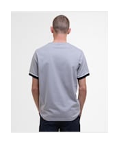 Men's Barbour International Deep Cuff Evan Tipped T-Shirt - Pale Slate