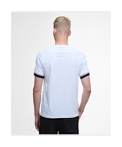 Men's Barbour International Deep Cuff Evan Tipped T-Shirt - White