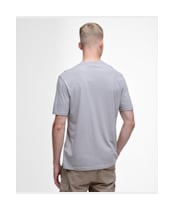 Men's Barbour International Split Lozenge T-Shirt - Pale Slate
