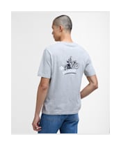 Men's Barbour International Apleton Graphic T-Shirt - Grey Marl