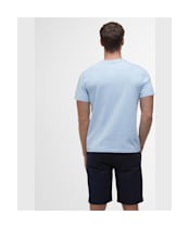 Men's Barbour Cranmer Logo T-Shirt - Ocean Sky
