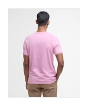 Men's Barbour Cranmer Logo T-Shirt - True Pink