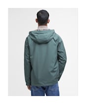Men's Barbour Hooded Domus Waterproof Jacket - VINTAGE TEAL/DRE